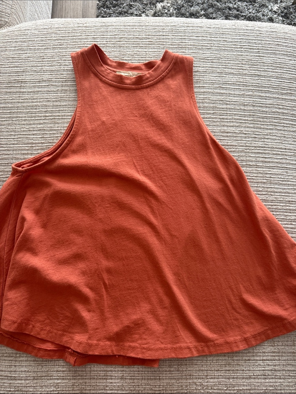 Altar'd State Rust Orange High-Neck Swing Tank
